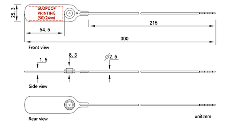 Polycarbonate Plastic Seal Polycarbonate Plastic Seal