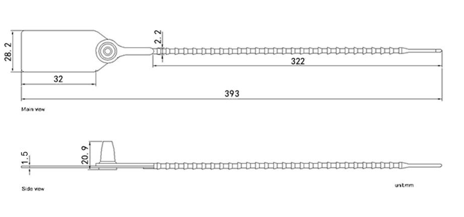 Light Plastic Security Seal Light Plastic Security Seal