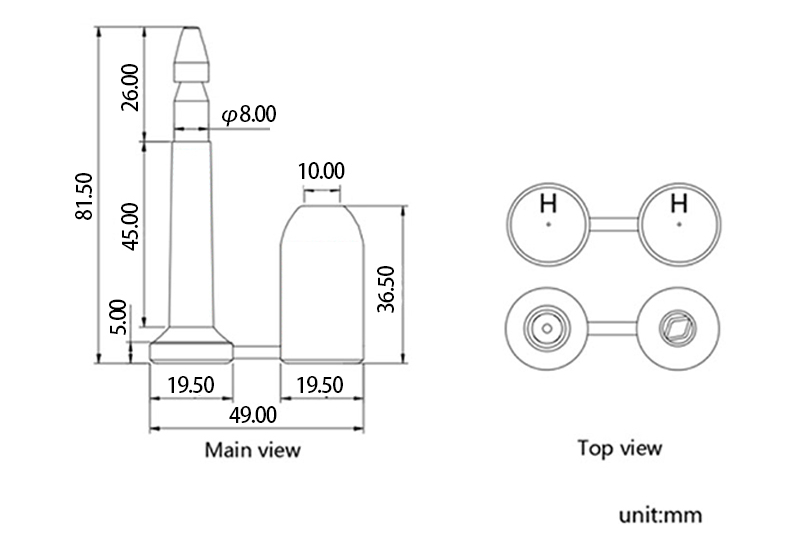 Bolt Seal for Cargo Containers Bolt Seal for Cargo Containers