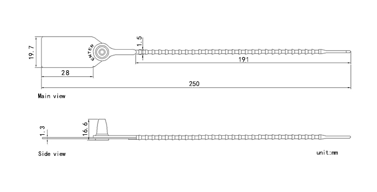 Adjustable Plastic Seals Adjustable Plastic Seals