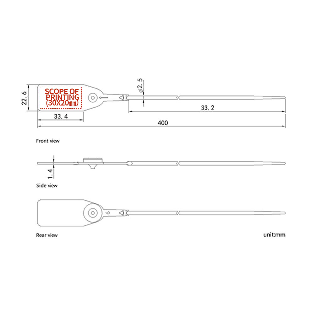Numbered Plastic Security Seals Numbered Plastic Security Seals